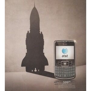 2009 Samsung Jack Print Ad AT&T Smartphone Windows Retro Cell Phone Decor